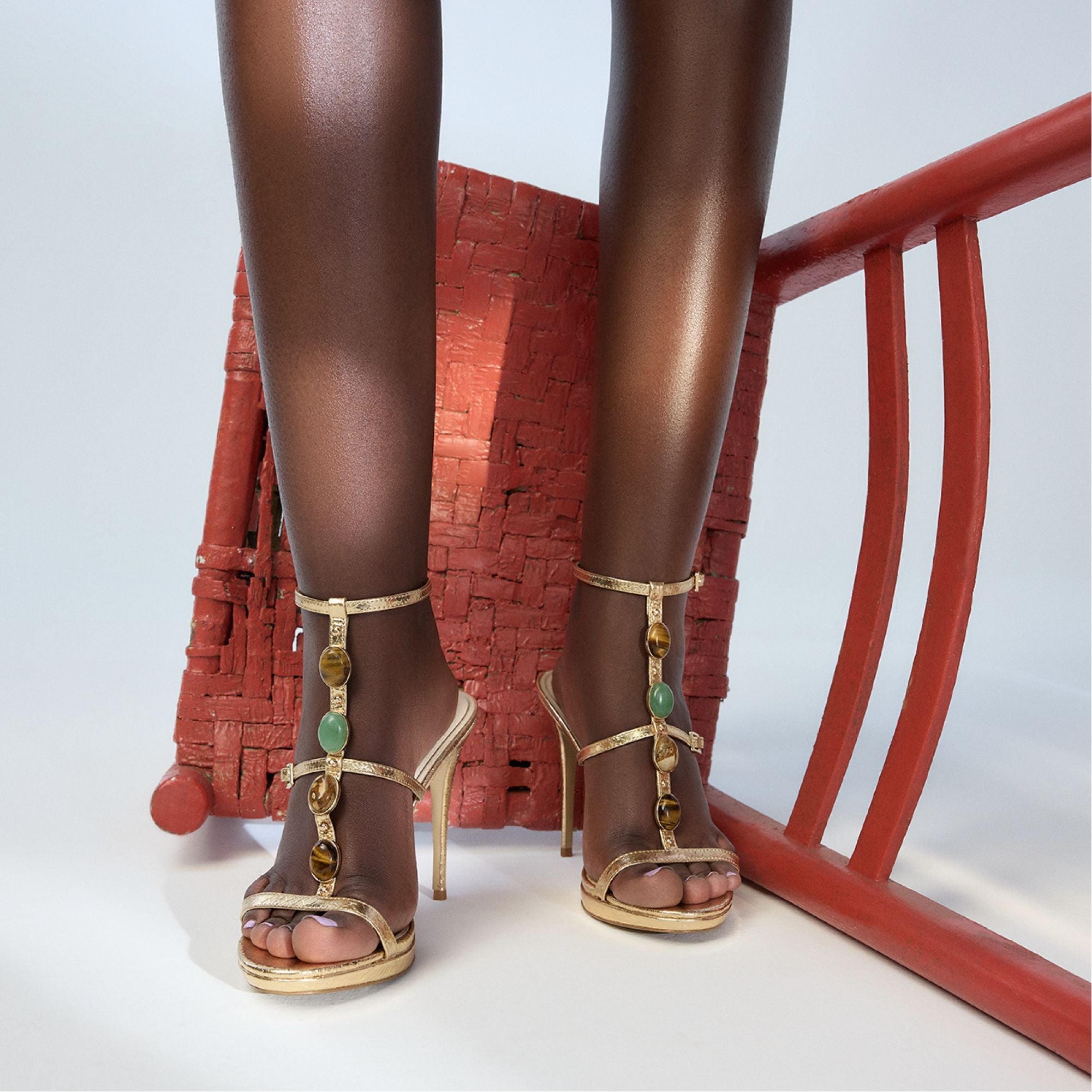 Aldo Opalia Gold Women's Strappy sandals - Strappy heeled sandal, Platform Gold
