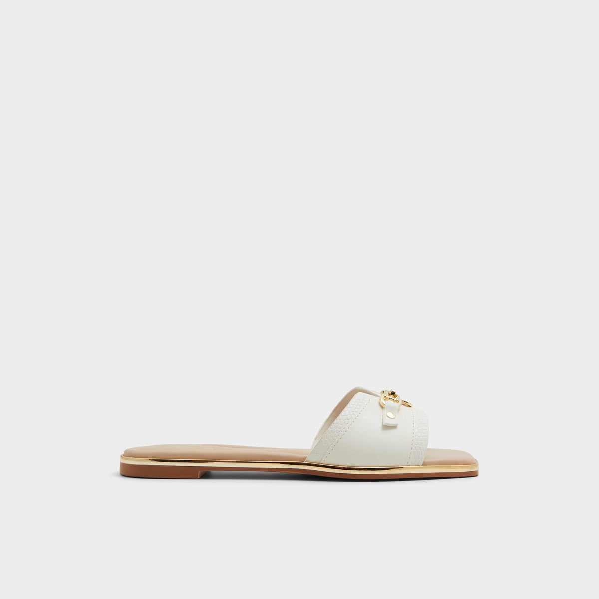 Aldo Alamassi Open White Women's Flats - Slide sandal Open white