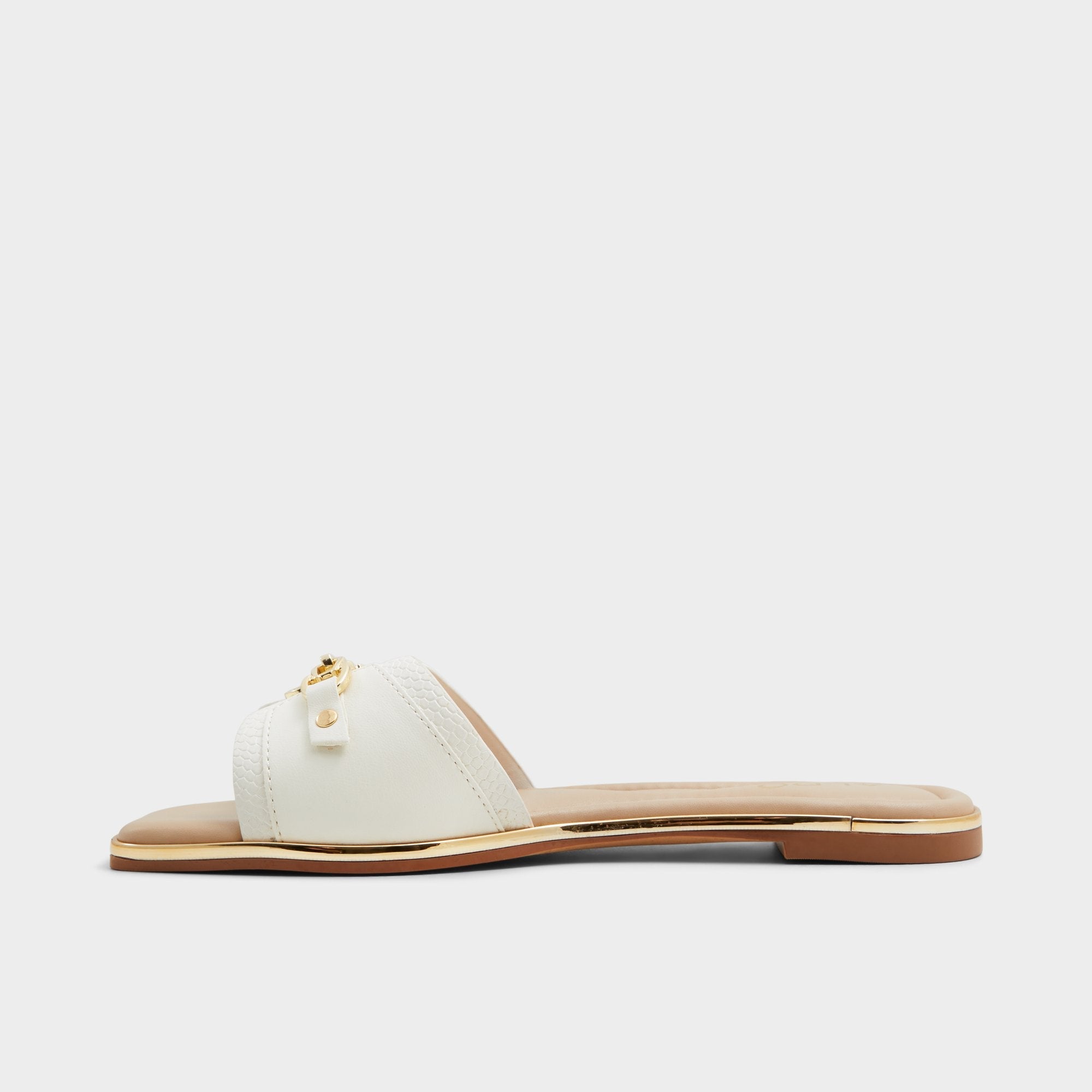 Aldo Alamassi Open White Women's Flats - Slide sandal Open white