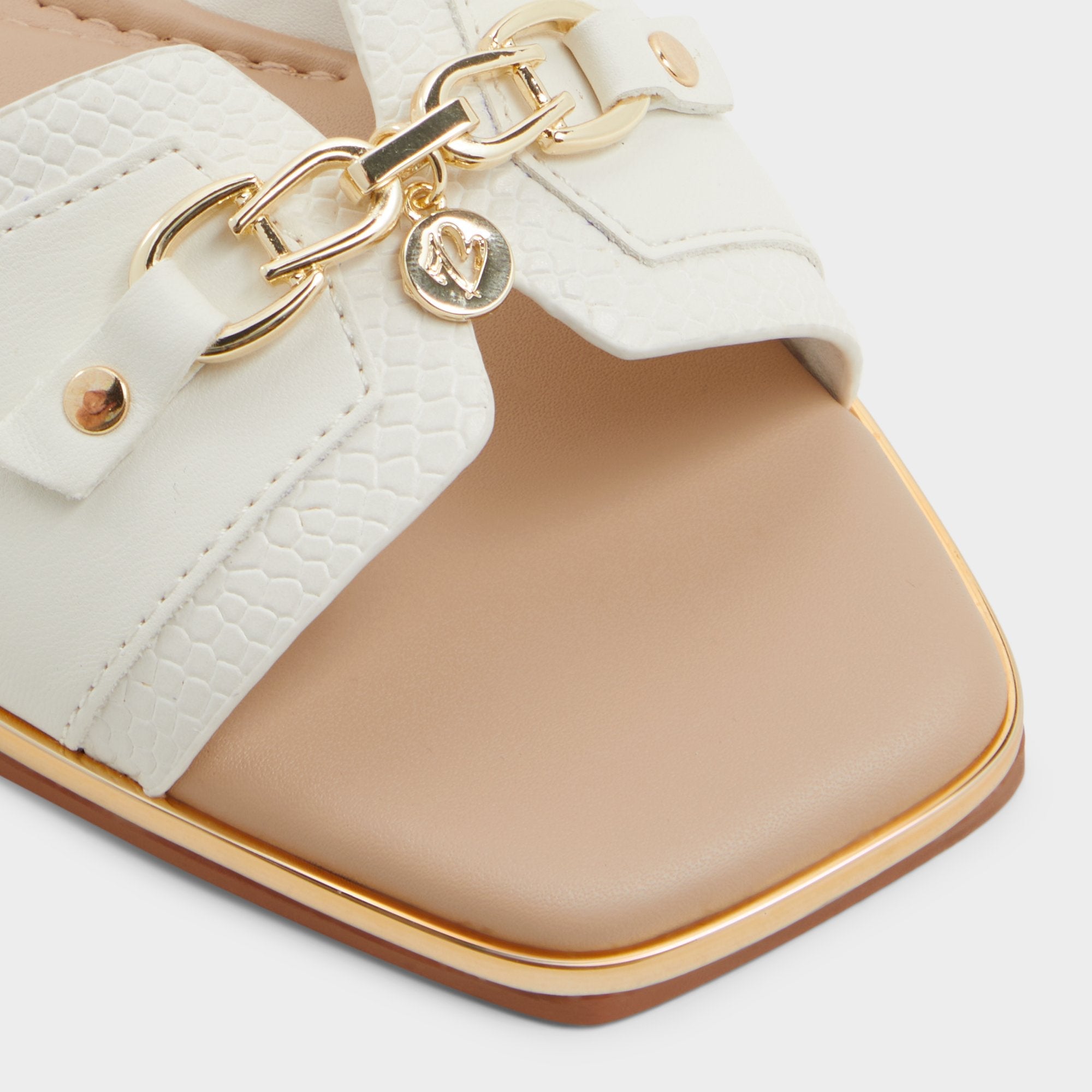 Aldo Alamassi Open White Women's Flats - Slide sandal Open white
