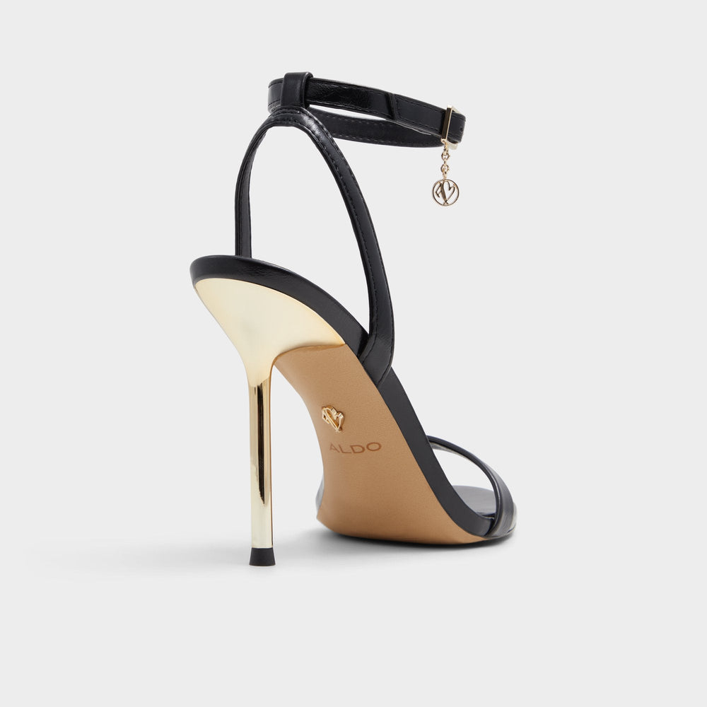 Aldo Maristou Black Women's Strappy sandals - Heeled sandal, Stiletto heel Black