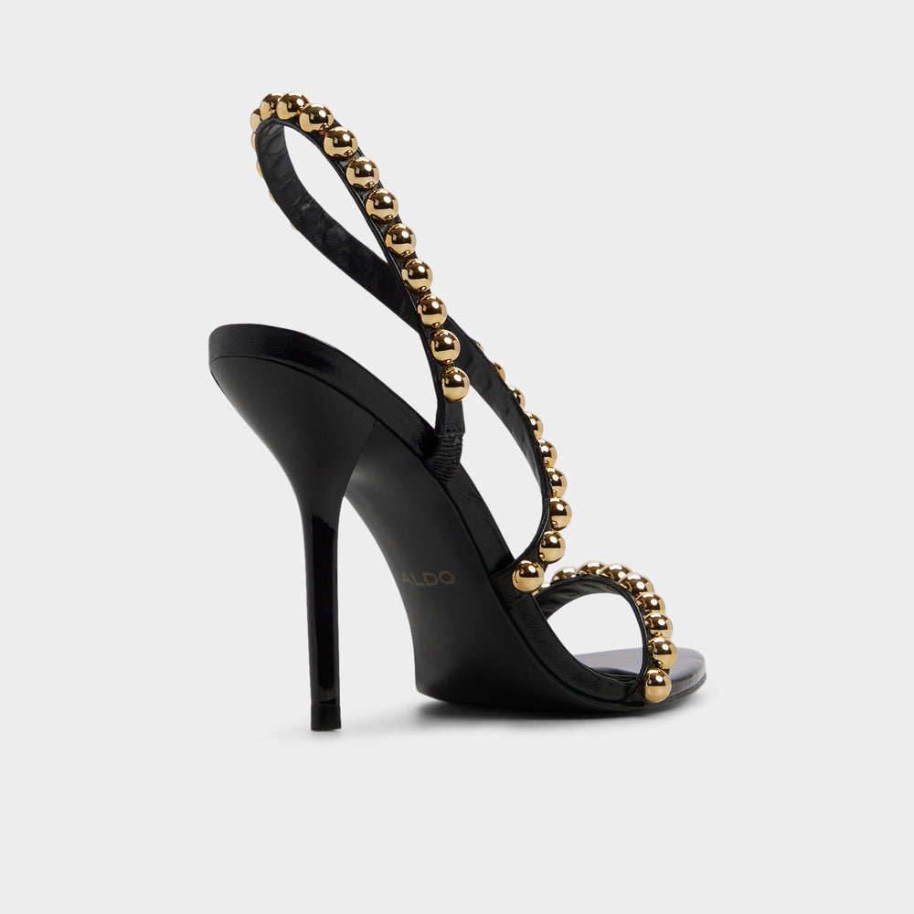 Aldo Attey in Black - Strappy heeled sandal, Stiletto heel Black