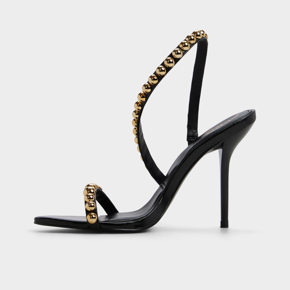Aldo Attey in Black - Strappy heeled sandal, Stiletto heel Black