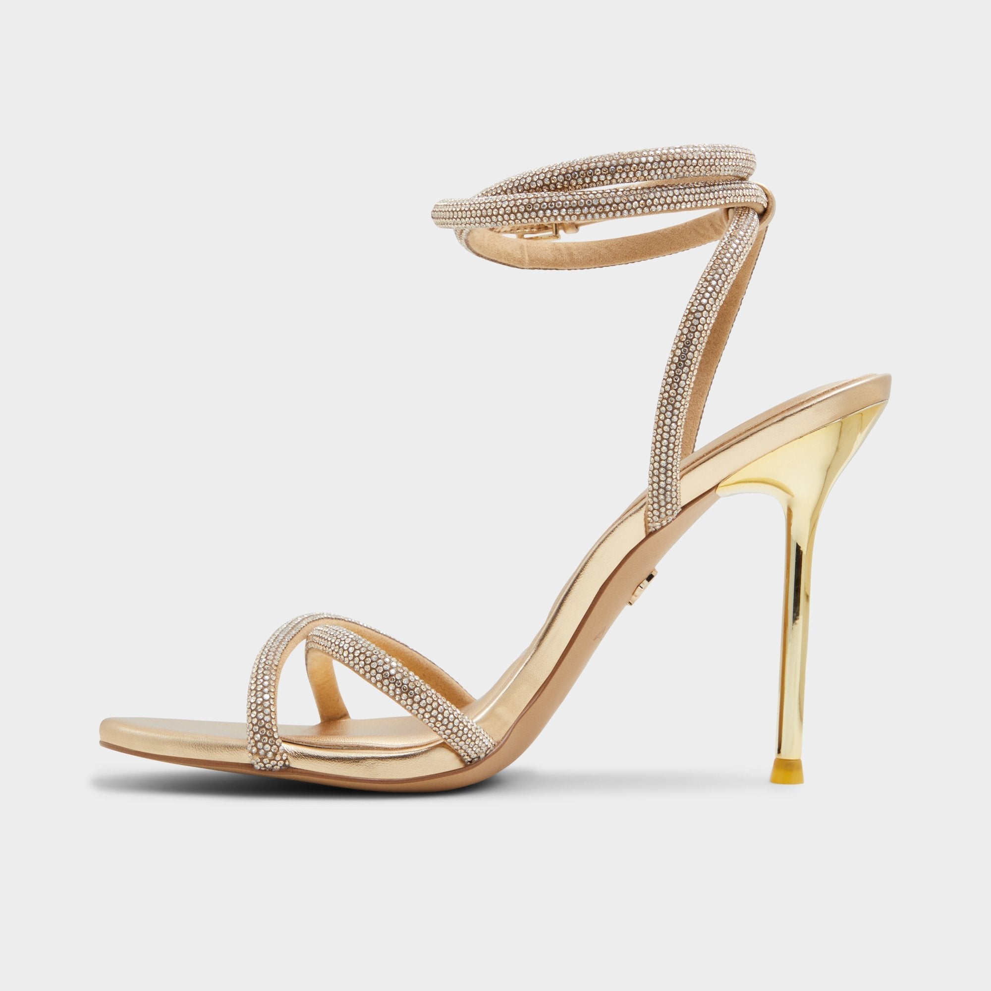 Aldo Manaelden Gold Women's Heeled sandals - Strappy heeled sandal, Stiletto heel Gold