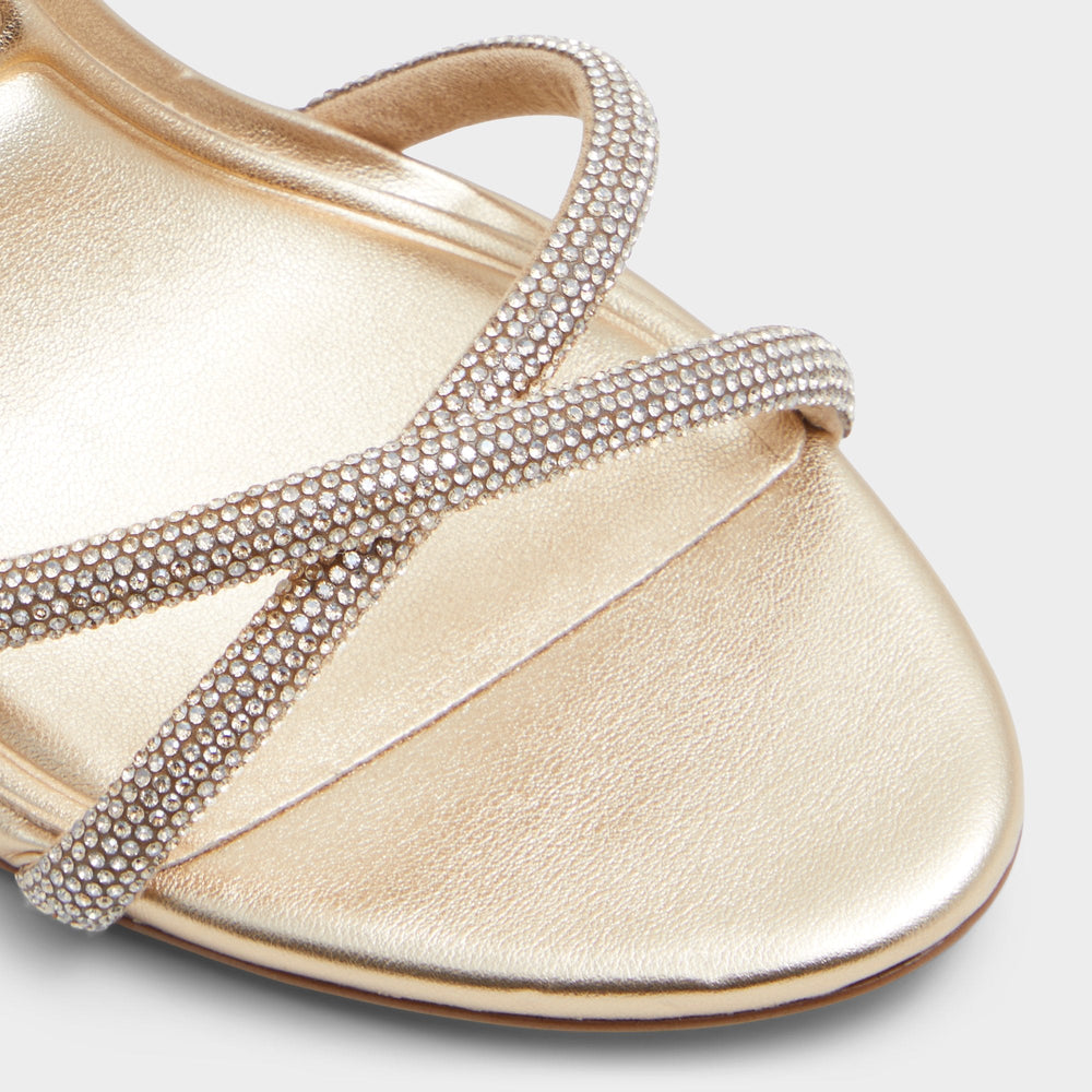Aldo Manaelden Gold Women's Heeled sandals - Strappy heeled sandal, Stiletto heel Gold