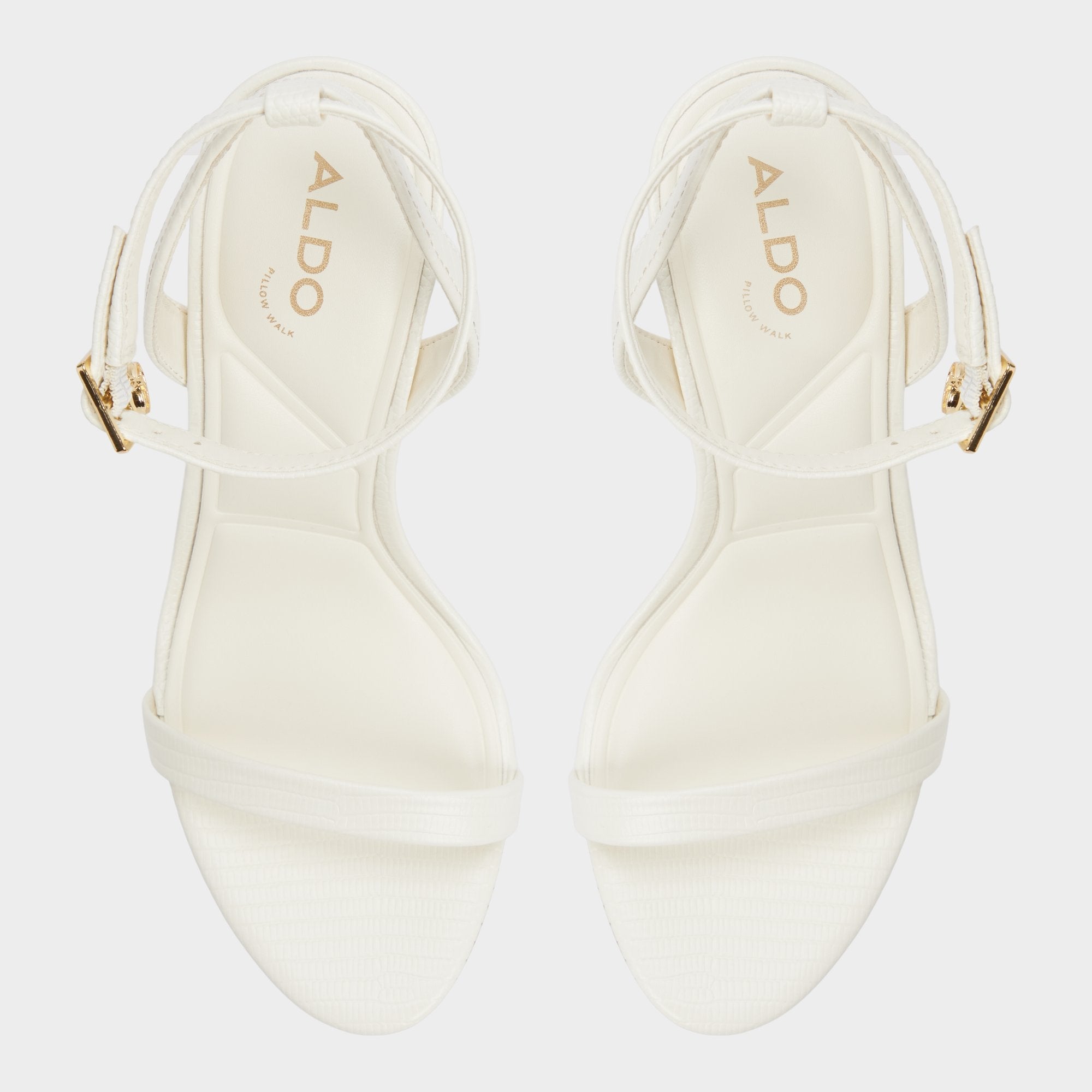 Aldo Maristou White Women's Strappy sandals - Heeled sandal, Stiletto heel White