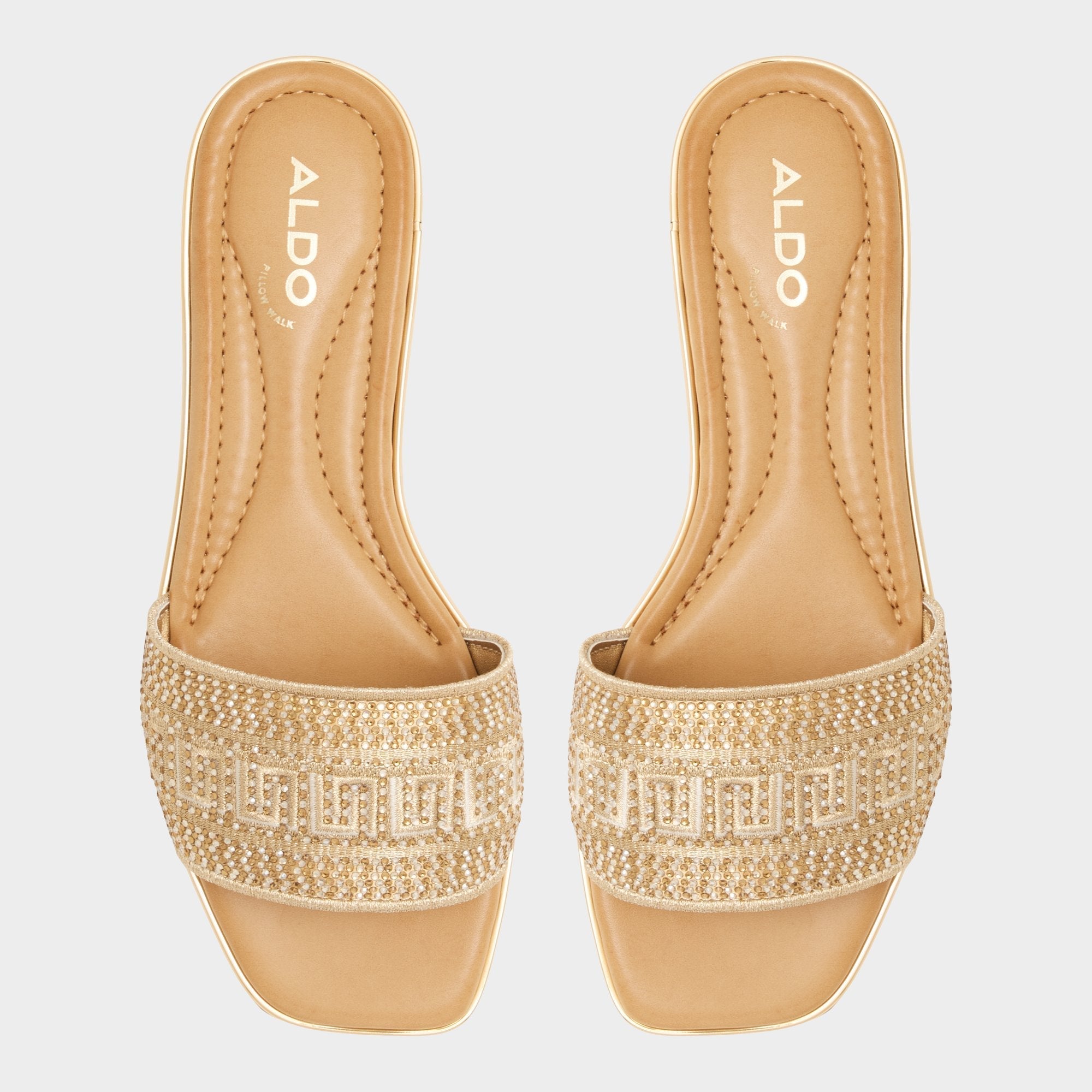 Aldo Oceania Gold Women's Flats - Slide sandal Gold