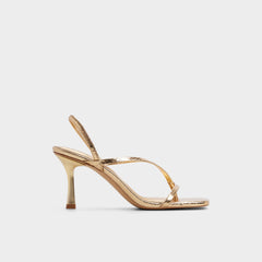 Aldo Riva in Gold 14213553 - Sling back heeled sandal, Stiletto heel Gold