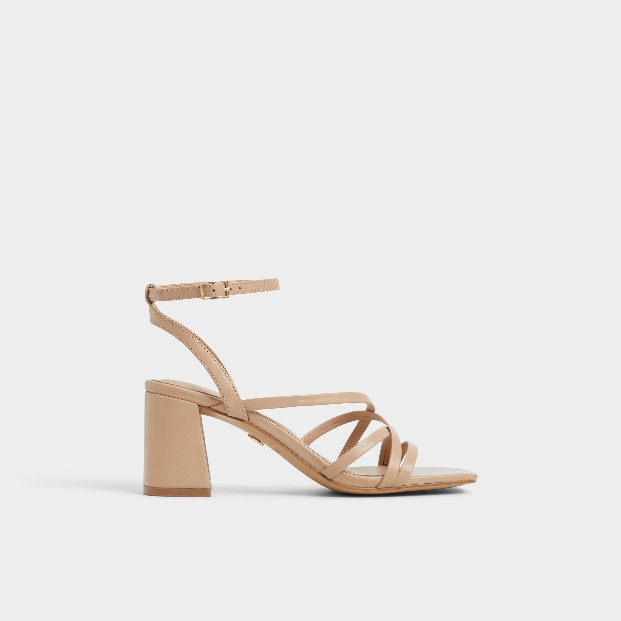 Aldo Esther Tan Women's Block heels - Strappy heeled sandal, Block heel Tan