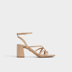 Aldo Esther Tan Women's Block heels - Strappy heeled sandal, Block heel Tan