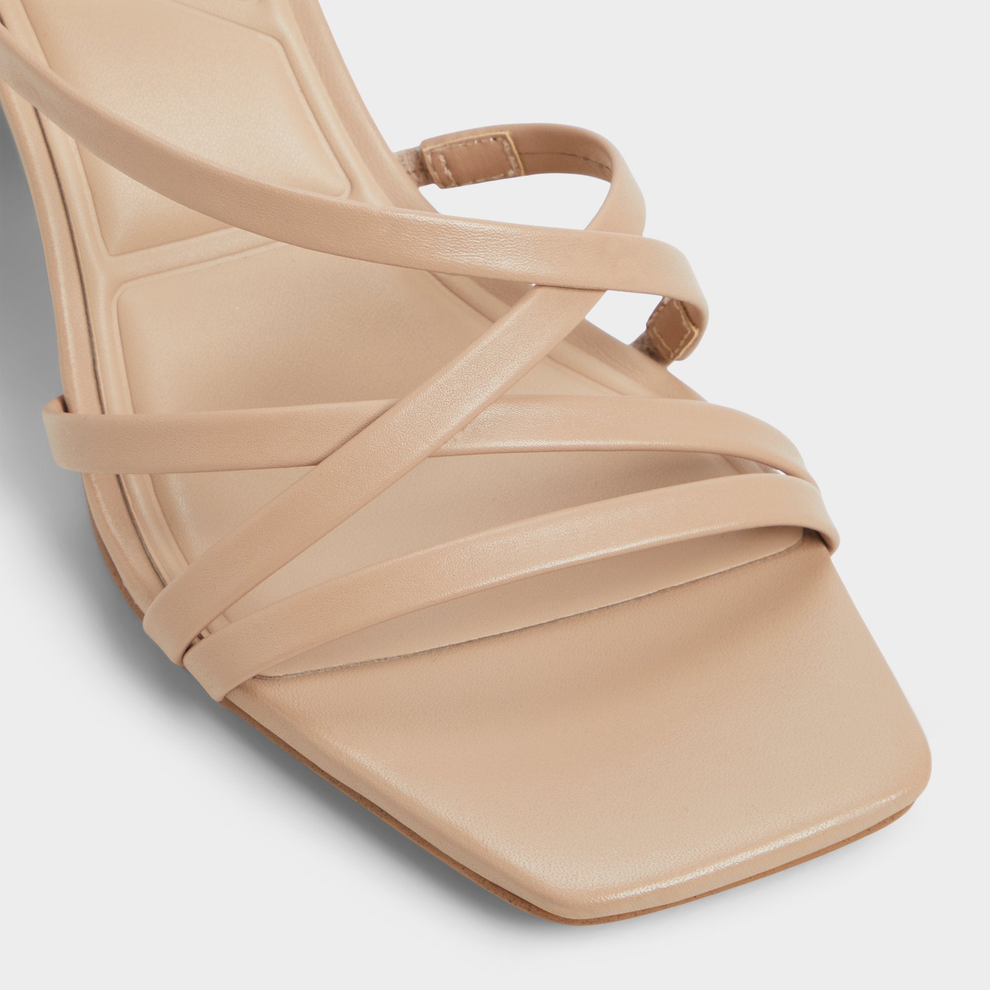 Aldo Esther Tan Women's Block heels - Strappy heeled sandal, Block heel Tan