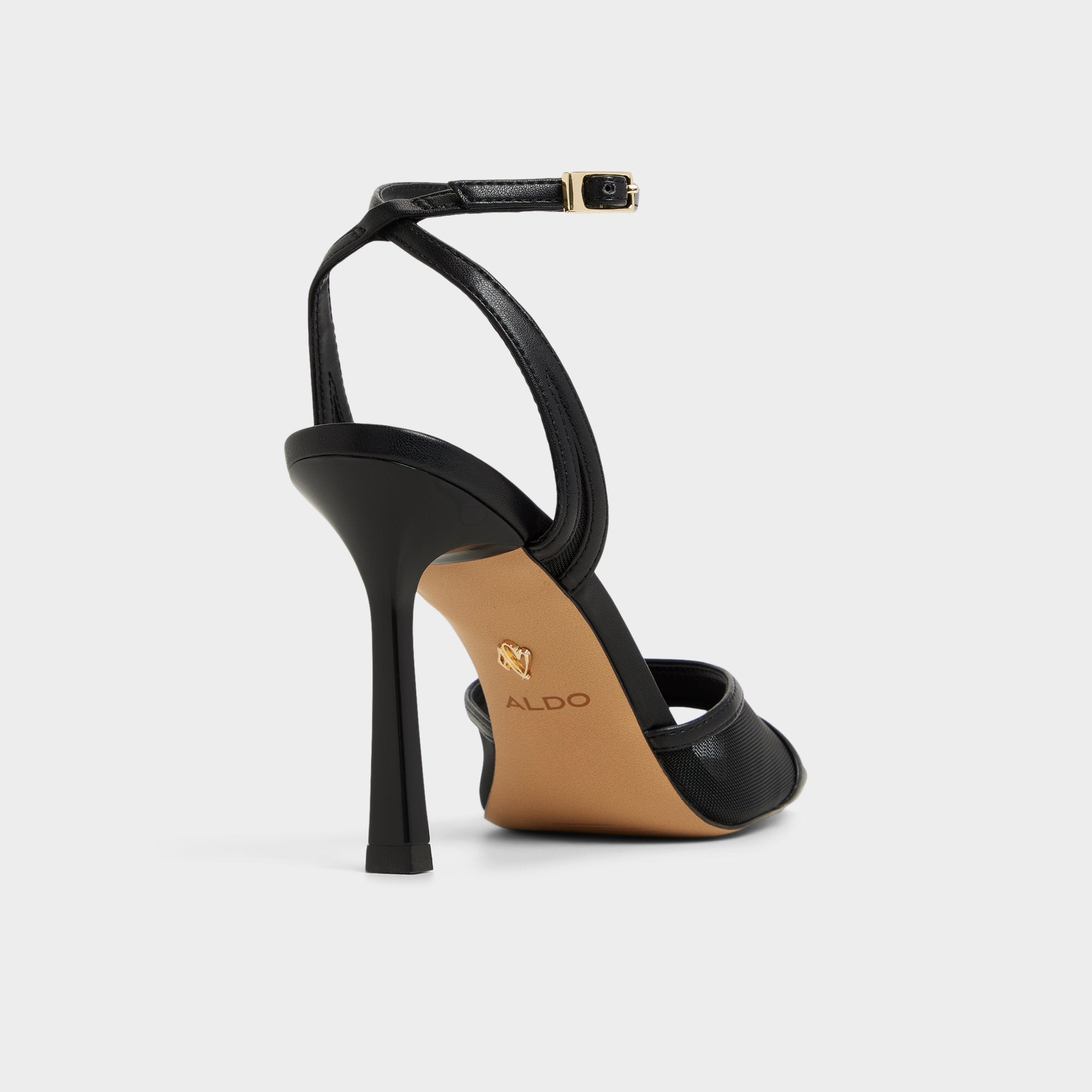 Aldo Sharra in Black 14119591 - Strappy heeled sandal, Stiletto heel Black