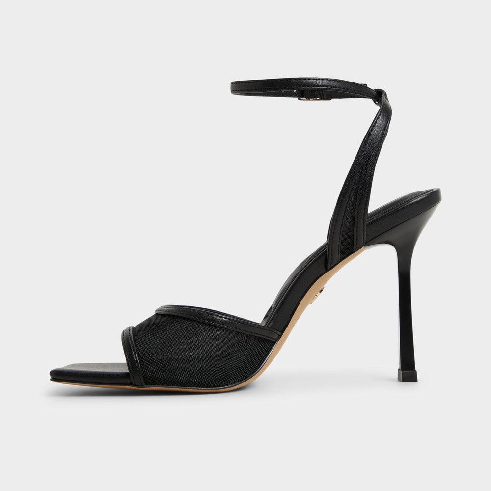 Aldo Sharra in Black 14119591 - Strappy heeled sandal, Stiletto heel Black