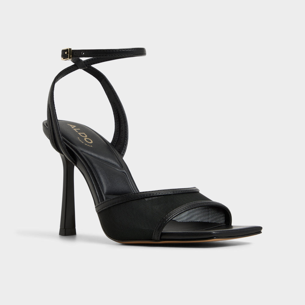 Aldo Sharra in Black 14119591 - Strappy heeled sandal, Stiletto heel Black