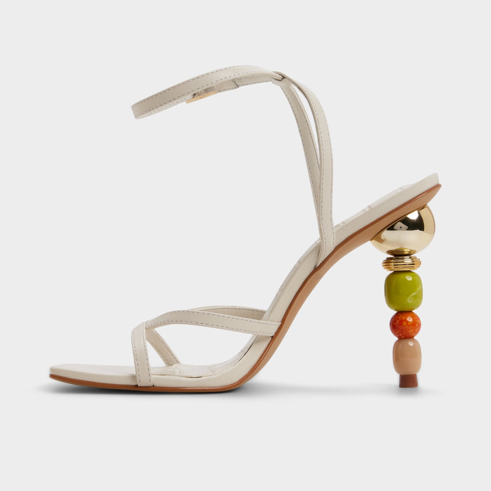 Aldo Beachglass in White Bone - Strappy heeled sandal White/bone