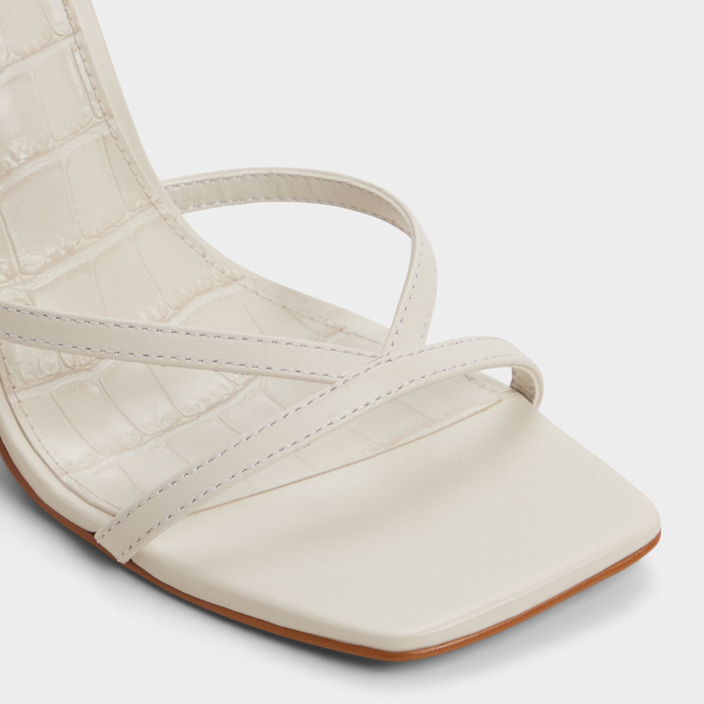 Aldo Beachglass in White Bone - Strappy heeled sandal White/bone