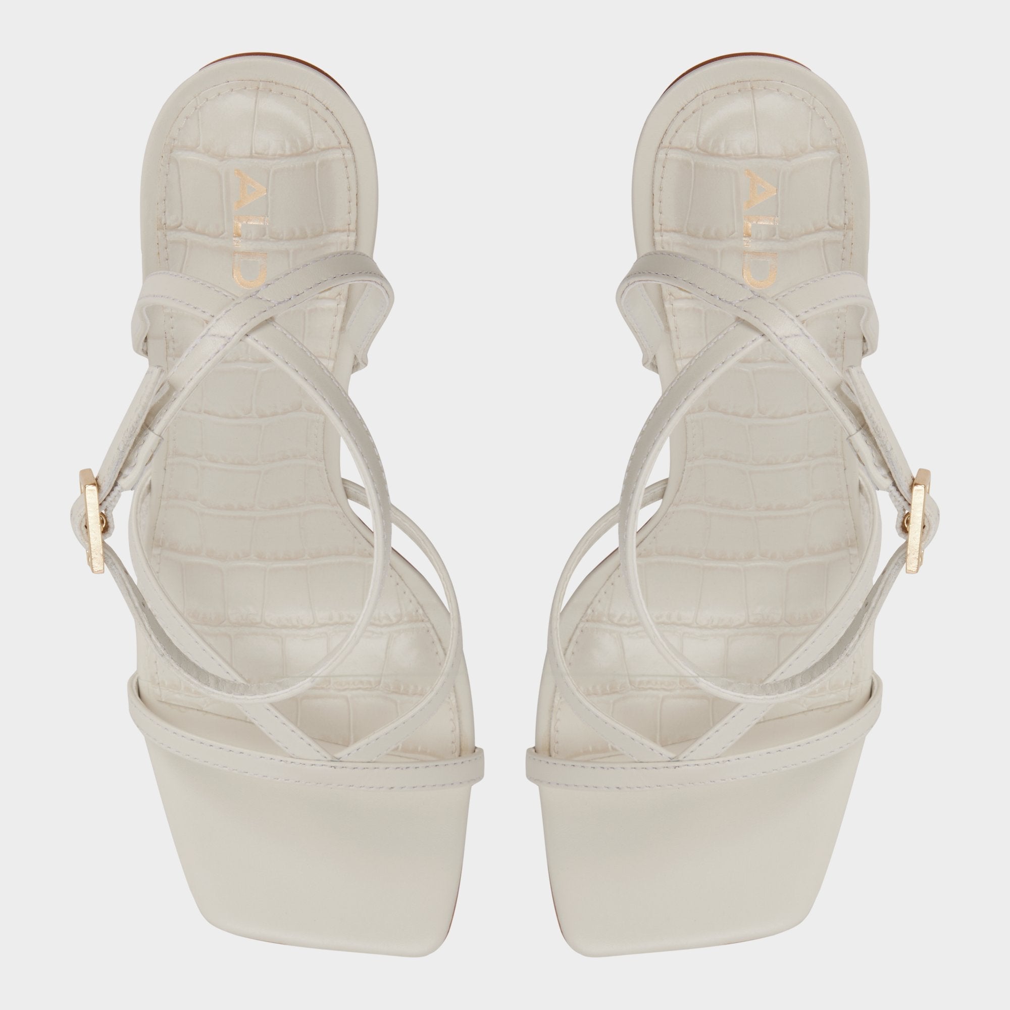 Aldo Beachglass in White Bone - Strappy heeled sandal White/bone