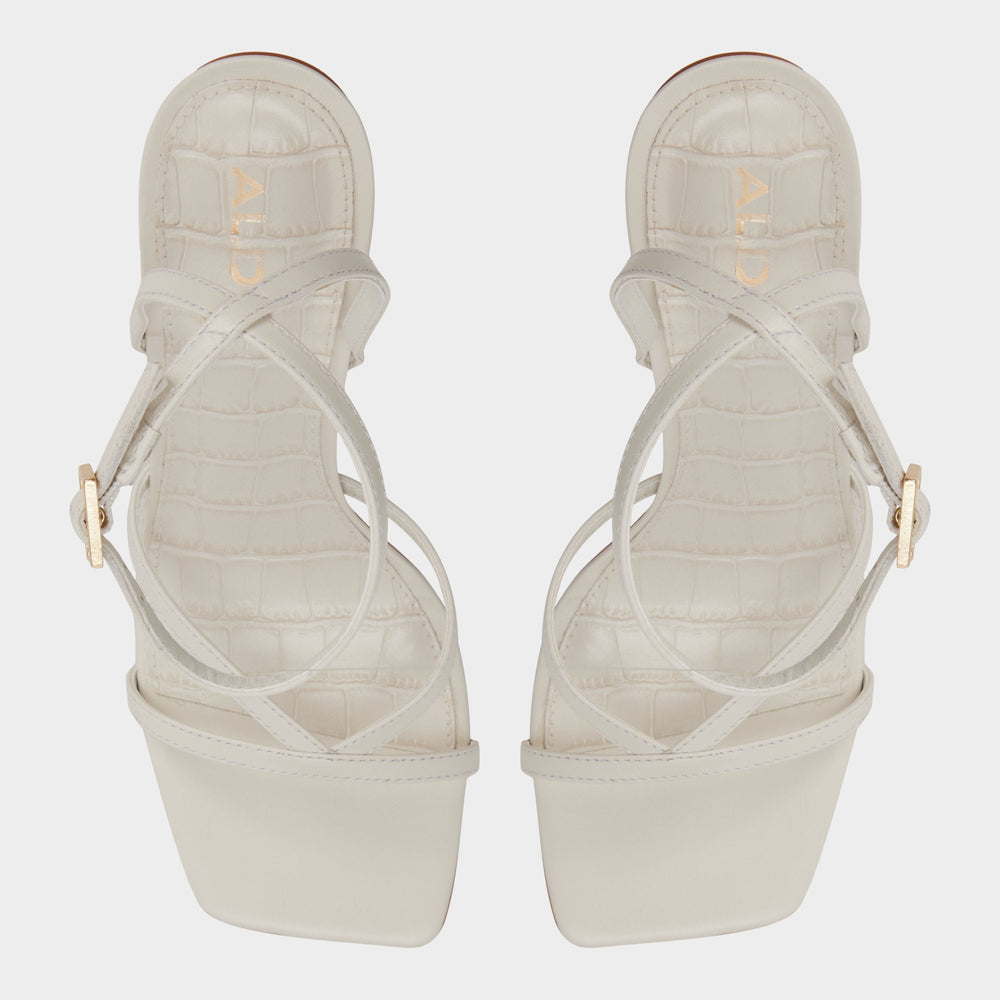 Aldo Beachglass in White Bone - Strappy heeled sandal White/bone