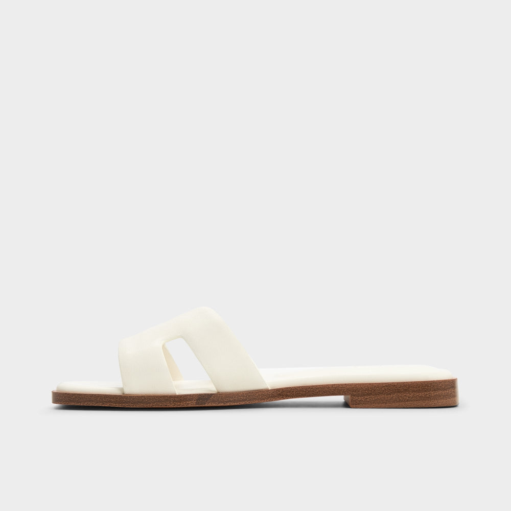 Aldo Itsandal White Women's Flats - Slide sandal White