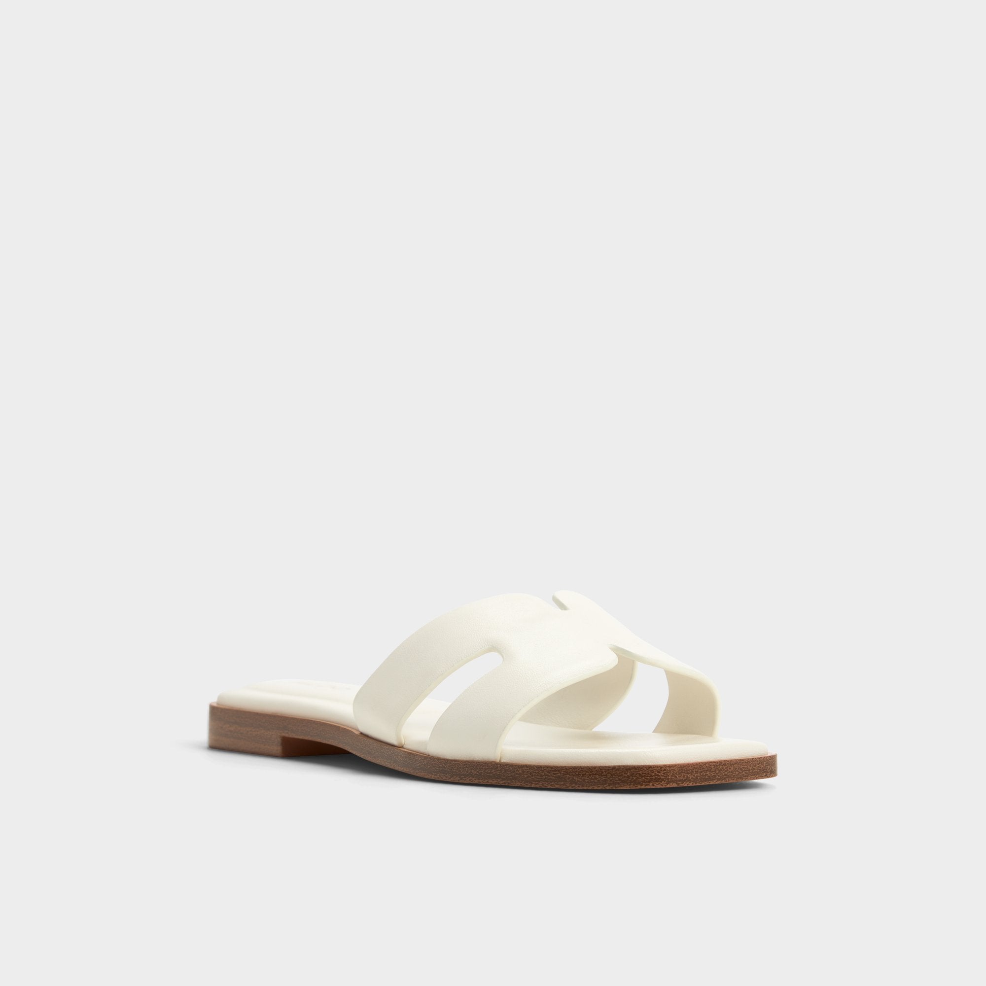 Aldo Itsandal White Women's Flats - Slide sandal White