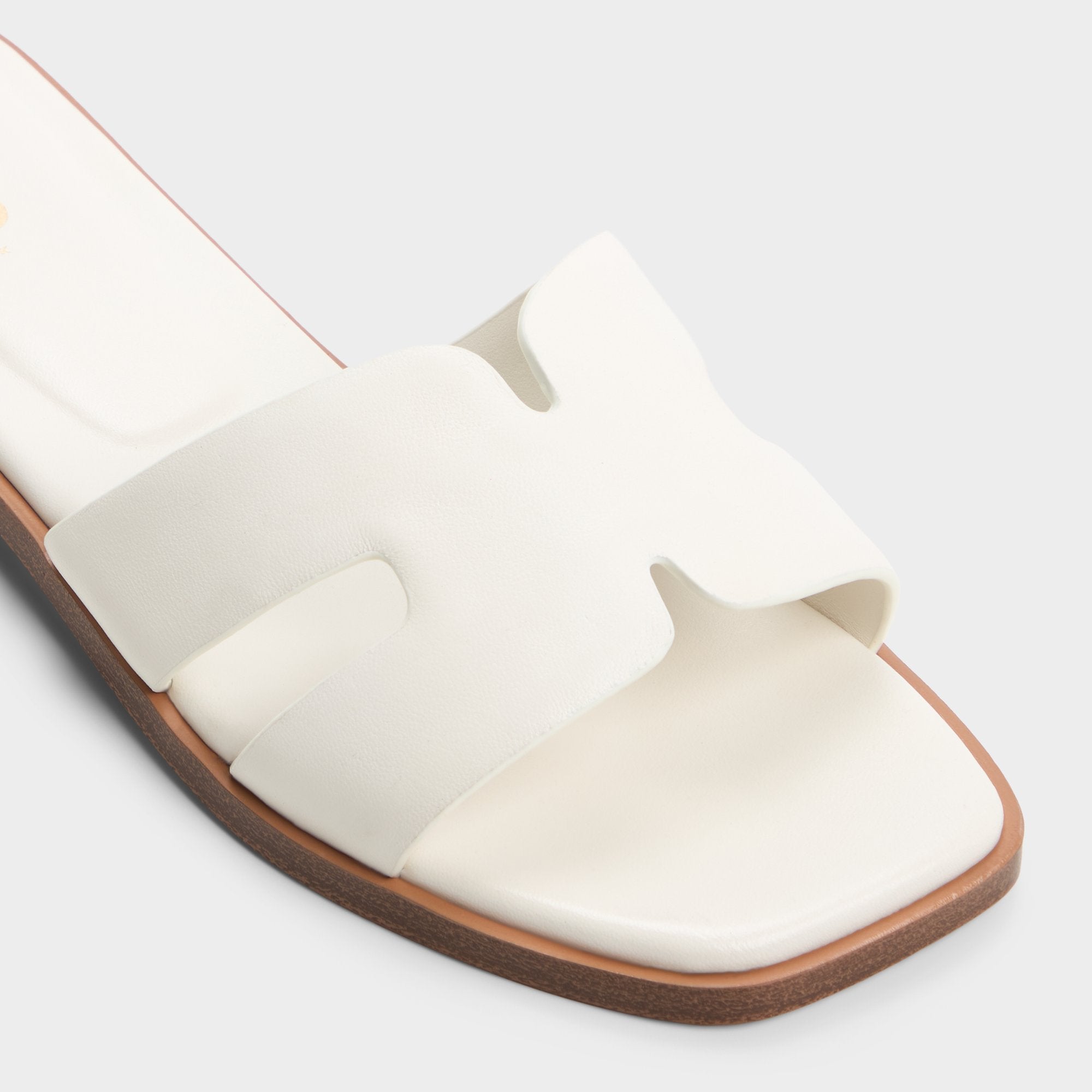 Aldo Itsandal White Women's Flats - Slide sandal White
