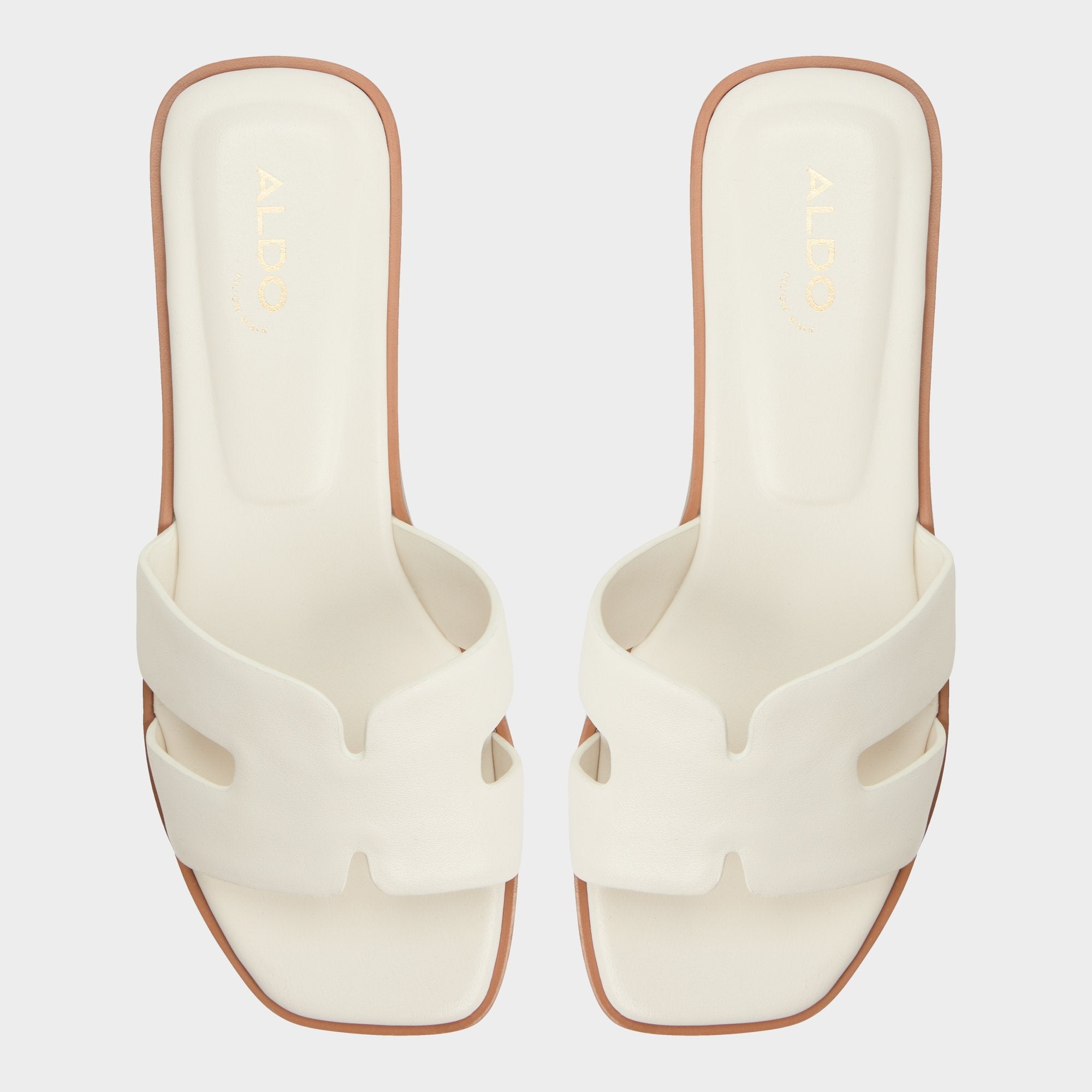 Aldo Itsandal White Women's Flats - Slide sandal White