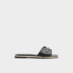 Aldo Alamassi Black Women's Flats - Slide sandal Black