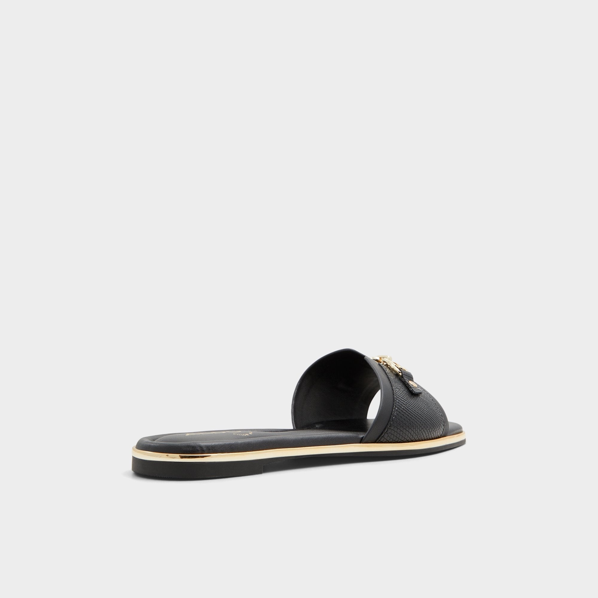 Aldo Alamassi Black Women's Flats - Slide sandal Black