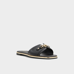 Aldo Alamassi Black Women's Flats - Slide sandal Black