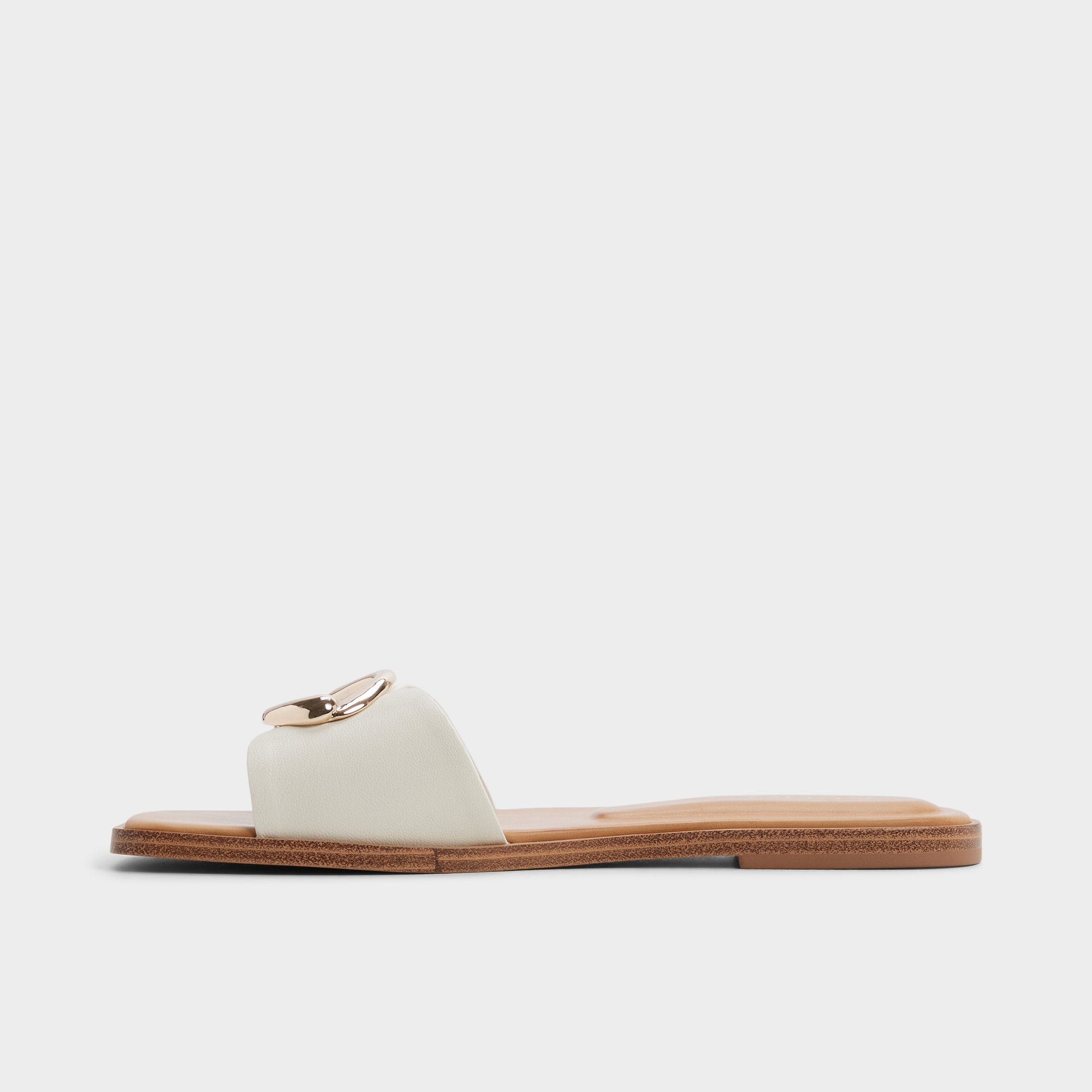 Aldo Biggin in White Bone - Slide sandal White/bone