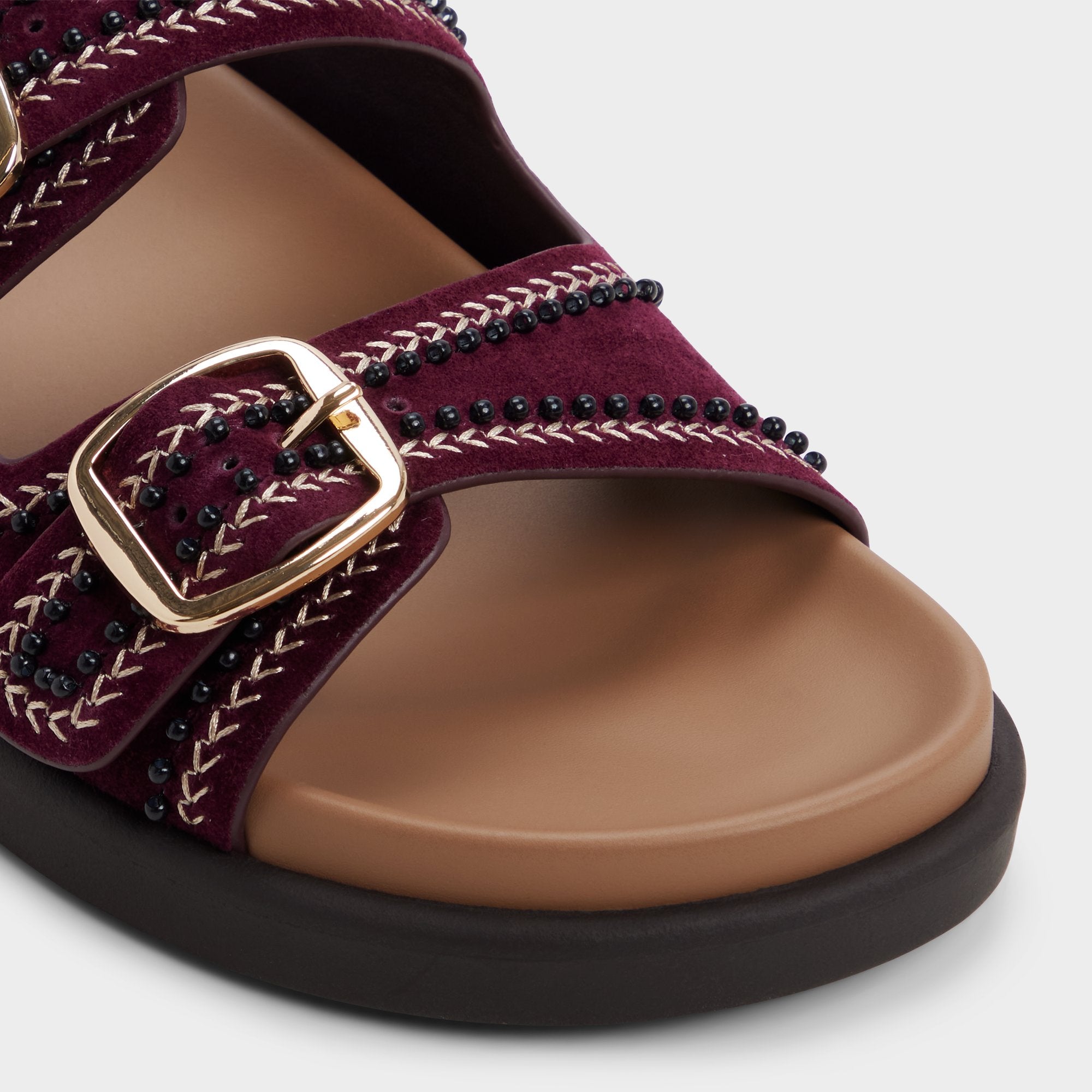 Aldo Bohochic in Bordo - Footbed sandal, Footbed sandal Bordo