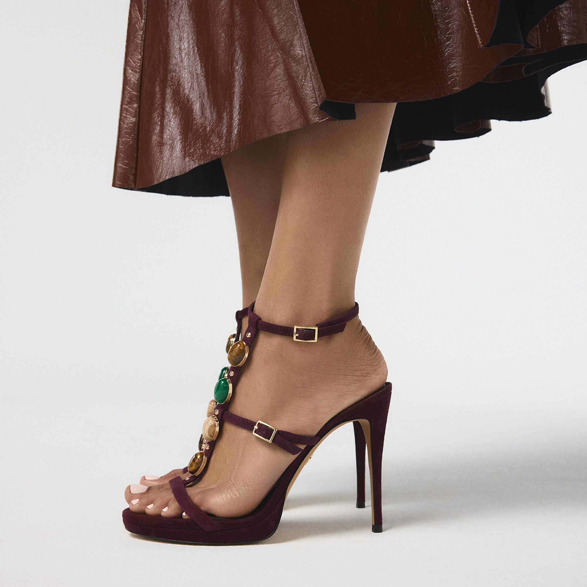 Aldo Opalia in Bordo - Strappy heeled sandal, Platform Bordo