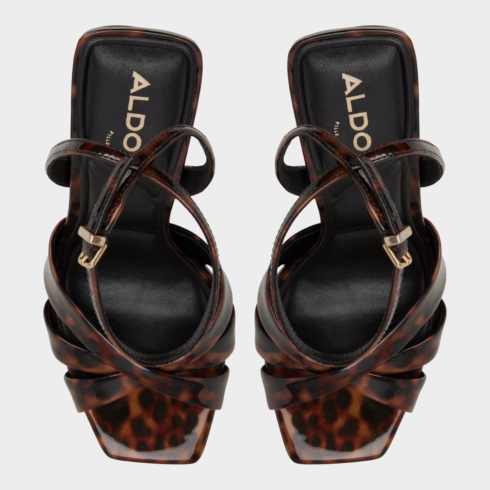 Aldo Meteora in Open Brown - Strappy heeled sandal, Stiletto heel Open brown