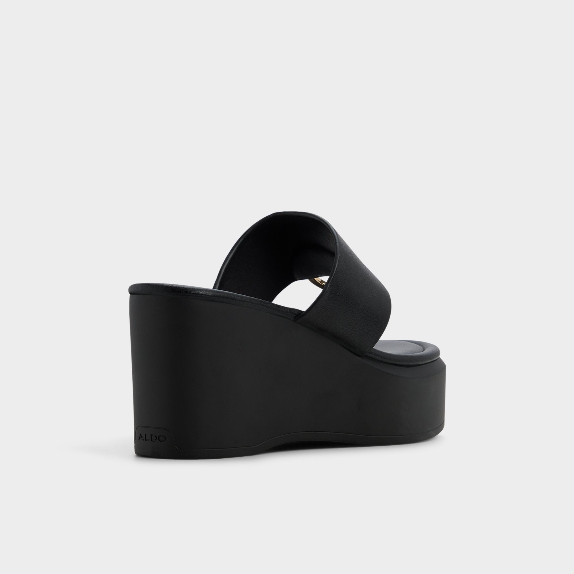 Aldo Friegan in Black - Slide sandal, Wedge heel Black