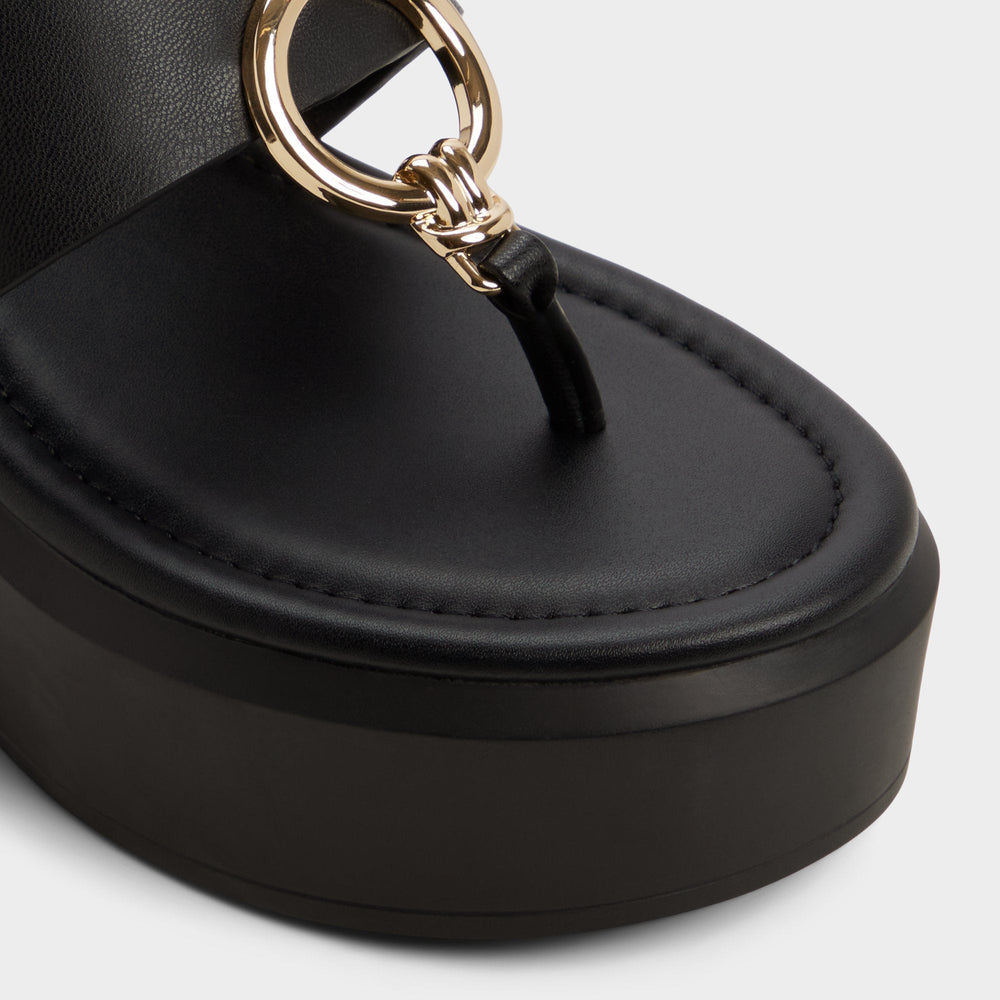 Aldo Friegan in Black - Slide sandal, Wedge heel Black