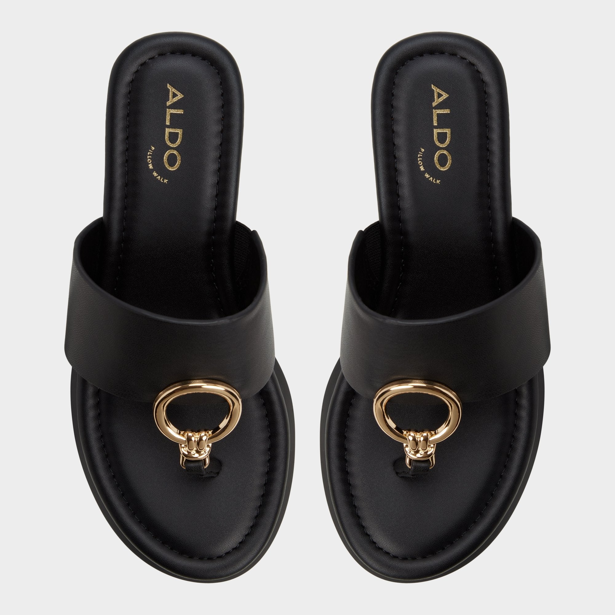 Aldo Friegan in Black - Slide sandal, Wedge heel Black