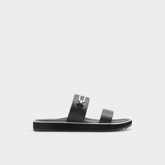 Aldo Lagoon Other Black Women's Strappy sandals - Strappy flat sandal, Footbed sandal Other black