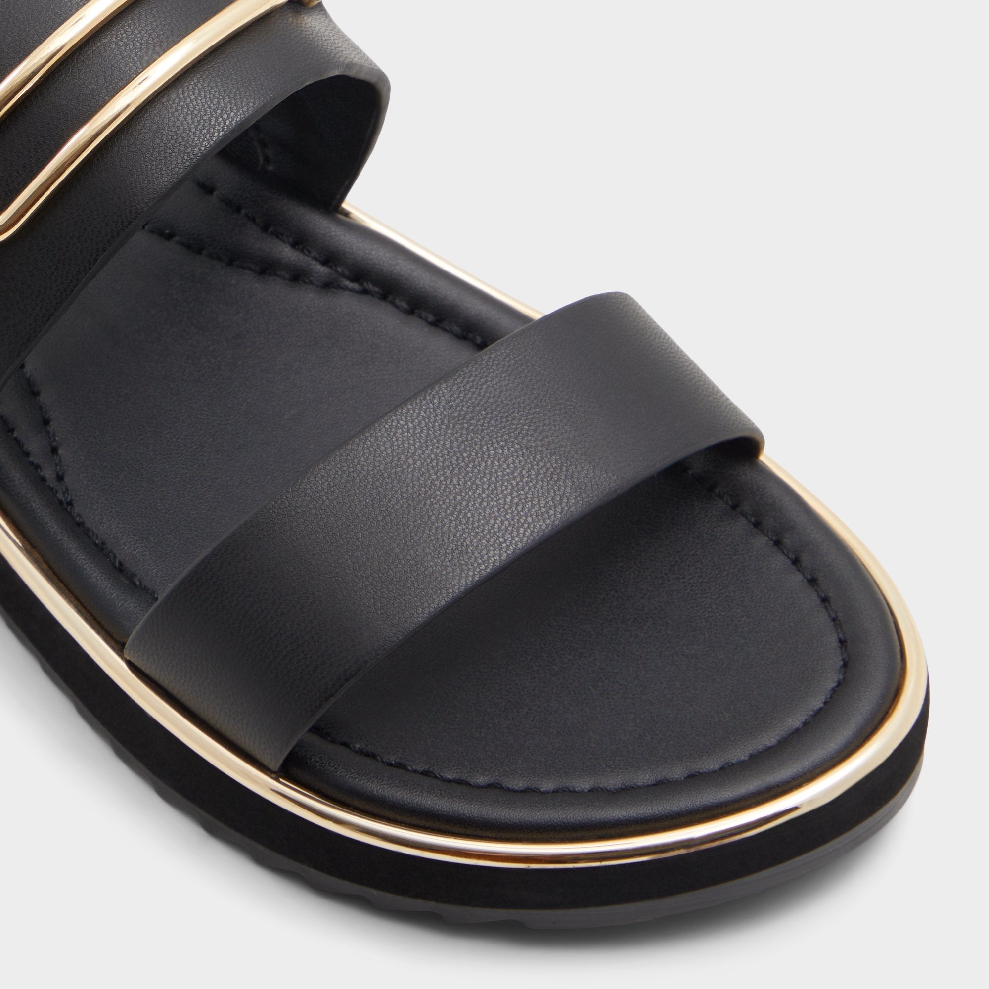 Aldo Lagoon Other Black Women's Strappy sandals - Strappy flat sandal, Footbed sandal Other black