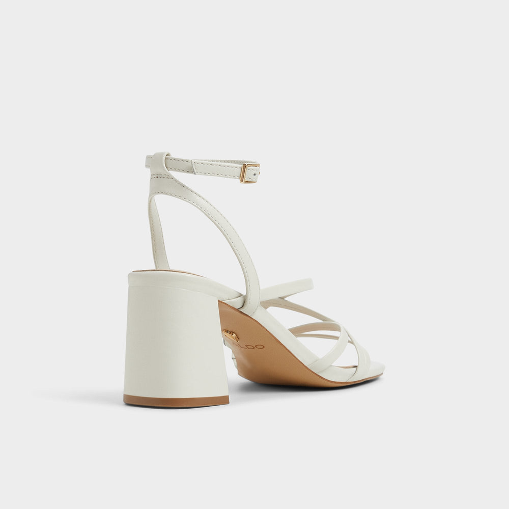 Aldo Esther Other White Women's Block heels - Strappy heeled sandal, Block heel Other white