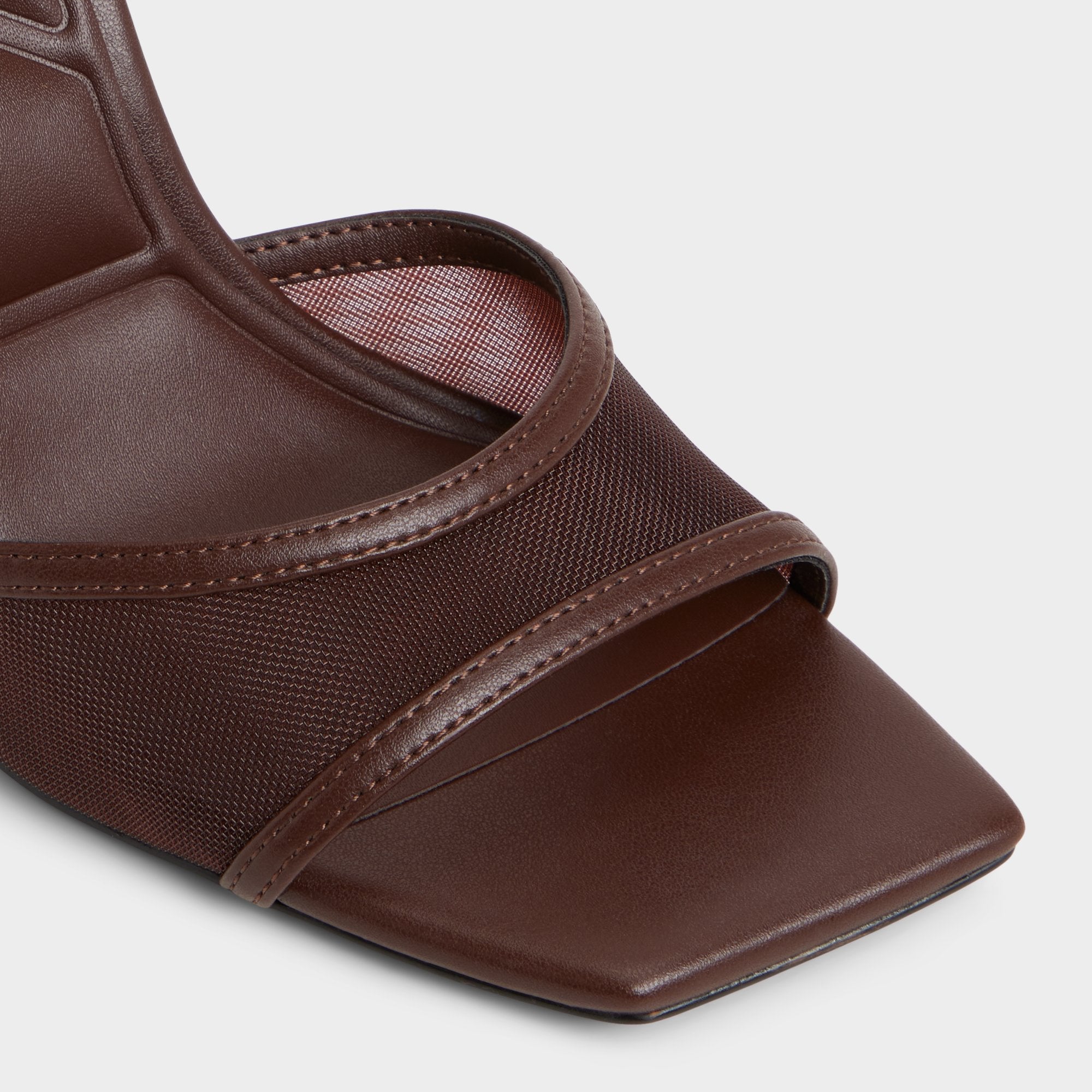 Aldo Sharra in Dark Brown - Strappy heeled sandal, Stiletto heel Dark Brown
