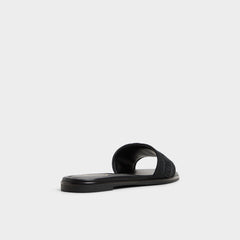Aldo Oceania Black Women's Flats - Slide sandal Black