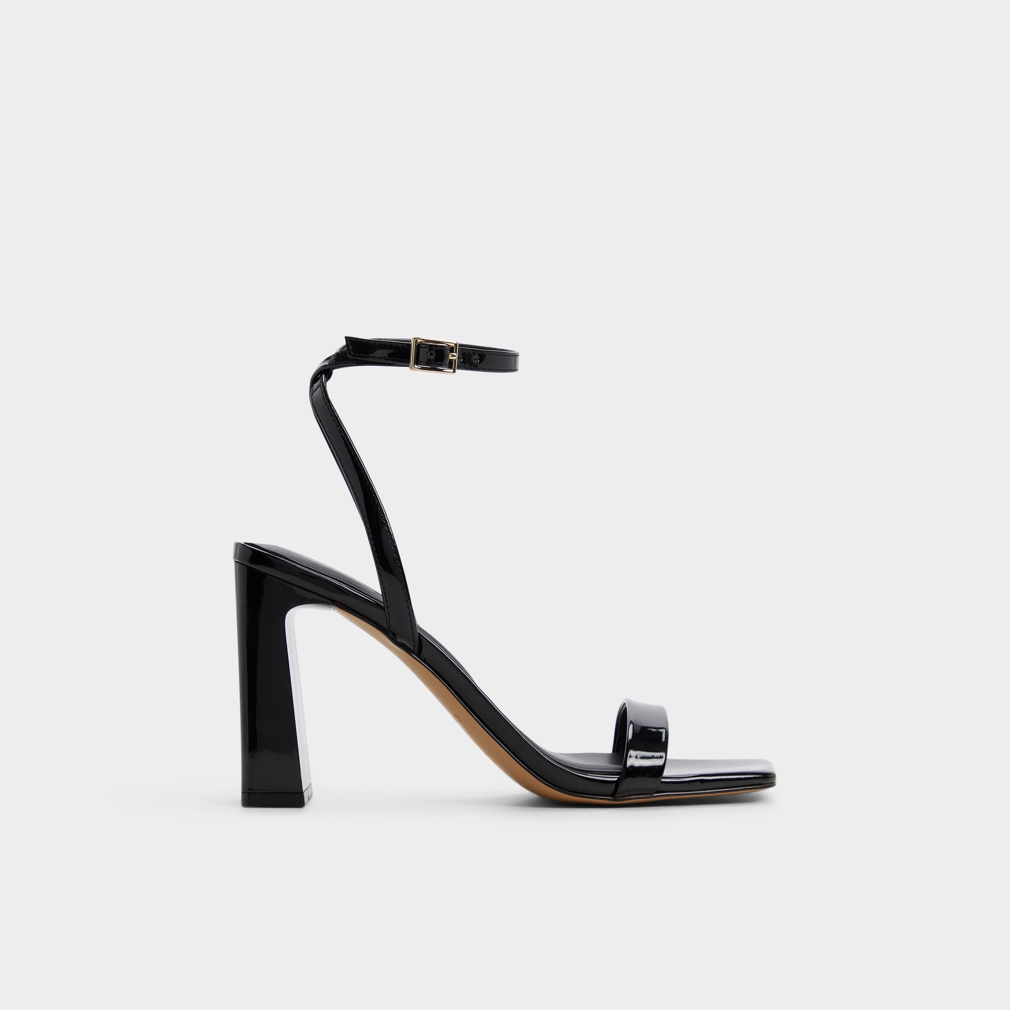 Aldo Azzira in Black - Strappy heeled sandal, Block heel Black