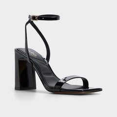 Aldo Azzira in Black - Strappy heeled sandal, Block heel Black