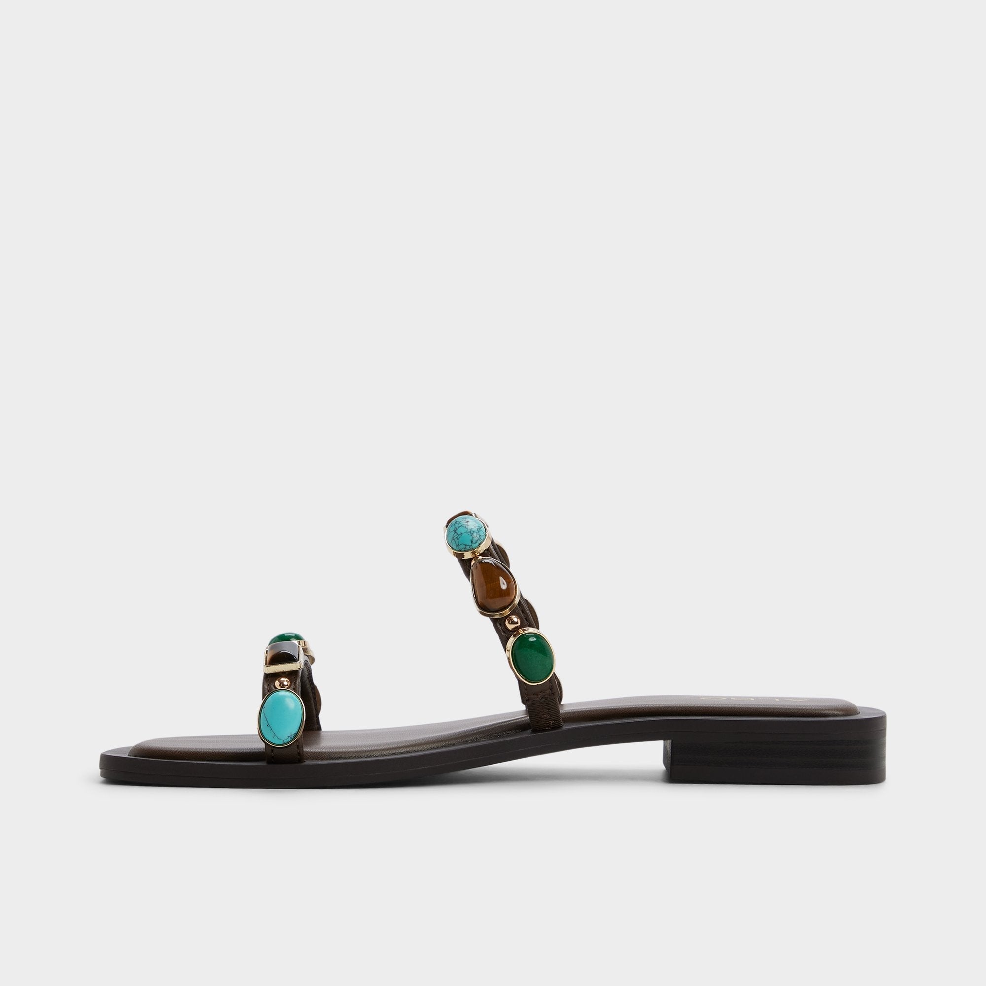Aldo Sapphira in Dark Brown 14189967 - Slide sandal Dark brown