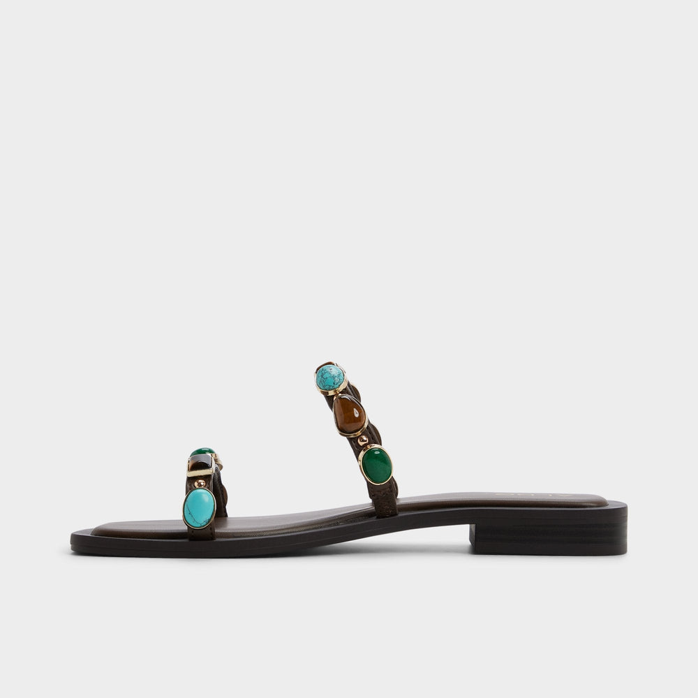 Aldo Sapphira in Dark Brown 14189967 - Slide sandal Dark brown