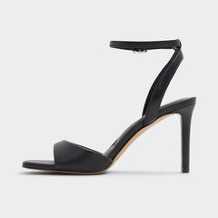 Aldo Sake Black Women's Strappy sandals - Strappy heeled sandal Black