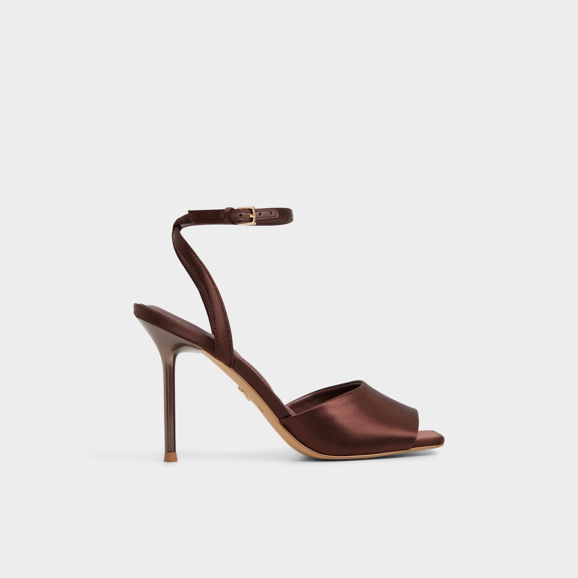 Aldo Kaiasien in Dark Brown 14151897 - Strappy heeled sandal, Stiletto heel Dark brown