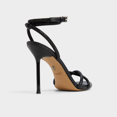 Aldo Manaelden Black Women's Strappy sandals - Strappy heeled sandal, Stiletto heel Black
