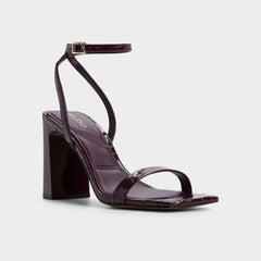 Aldo Azzira in Bordo - Strappy heeled sandal, Block heel Bordo