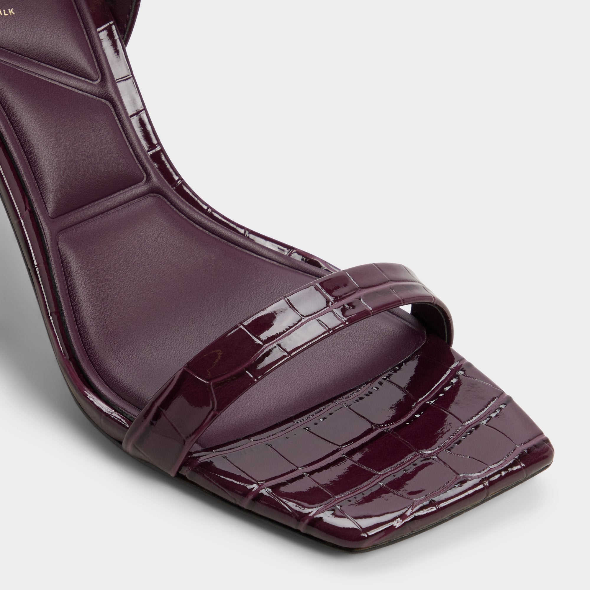 Aldo Azzira in Bordo - Strappy heeled sandal, Block heel Bordo